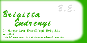 brigitta endrenyi business card